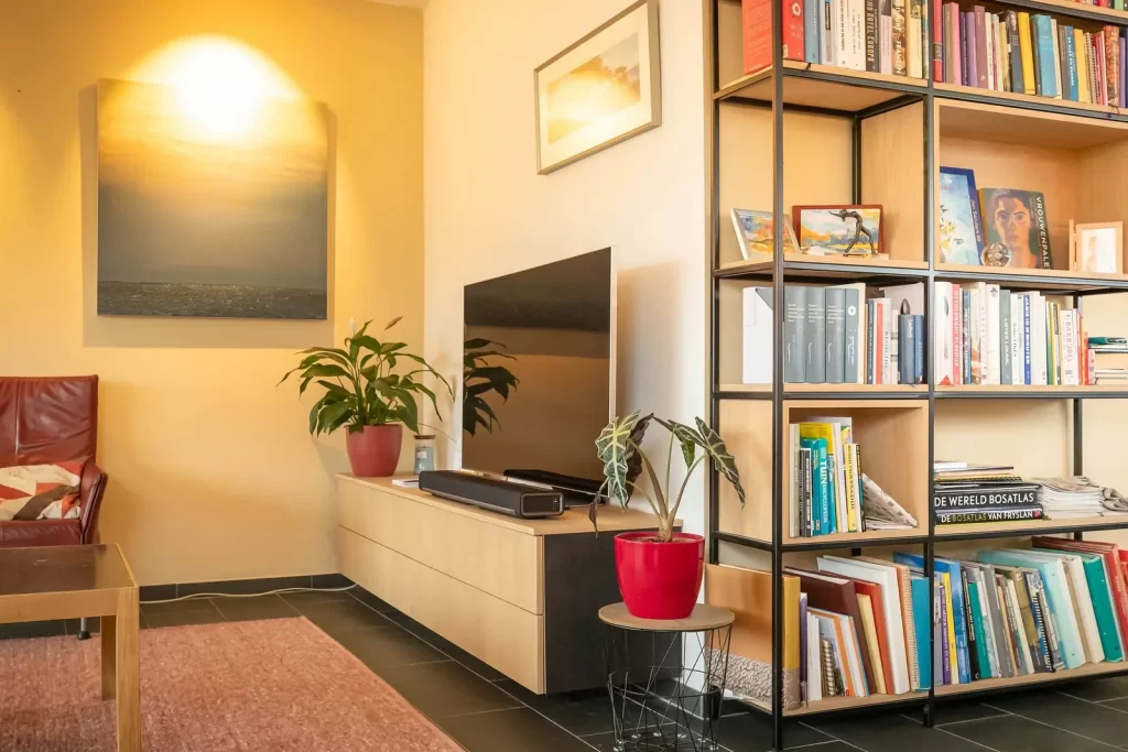 Vakkenkast met boeken